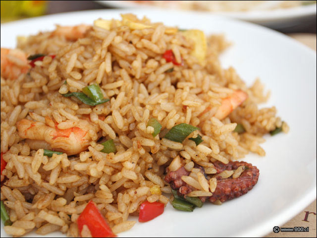 Detalle de Arroz con Mariscos - Rocoto Las Condes