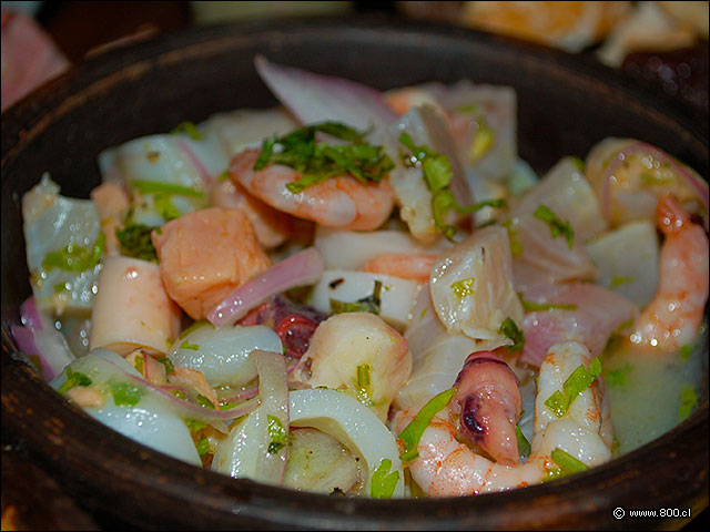 Fresco Ceviche del Chef Dando Frecura - Caleta Lastarria