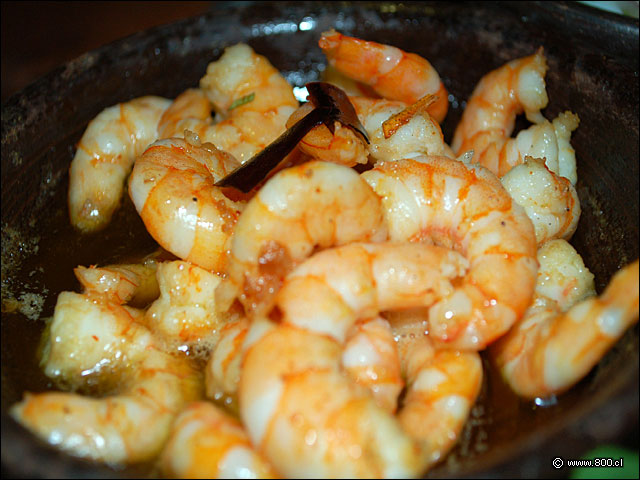 Sabrosos Camarones Al Pirpil - Caleta Lastarria