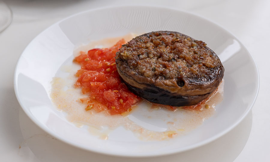 Champiñon relleno con virutas de jamn  - Musu - Casa Costanera
