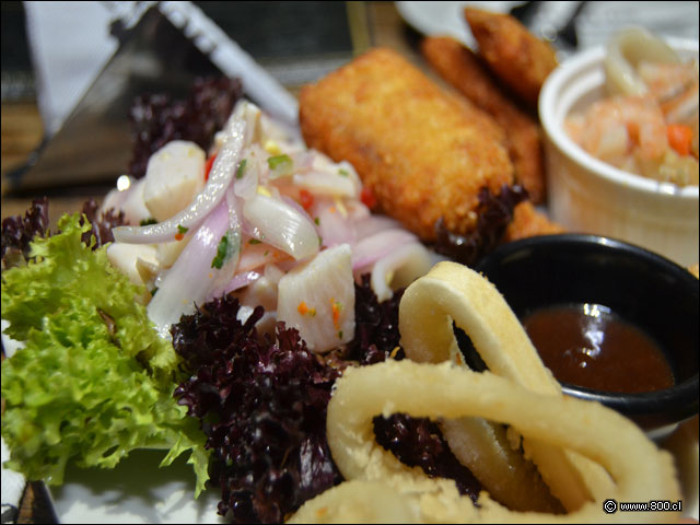 Detalle a la Tabla de Mariscos