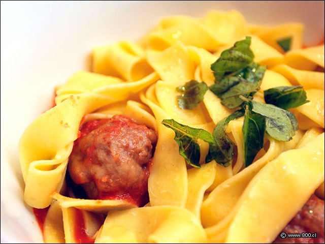 Tagliatelle con albndigas - Pastamore