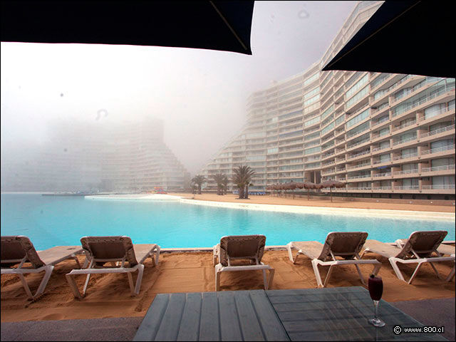 Vista del complejo inmobiliario San Alfonso del Mar desde el restaurante - Baha Sur (San Alfonso del Mar)