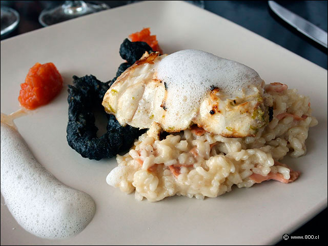 Mero con Risotto de Machas - Baha Sur (San Alfonso del Mar)