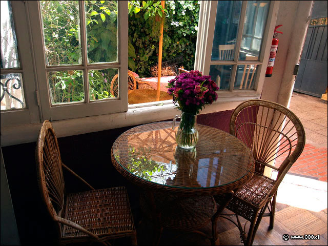 Detalle de mesa interior