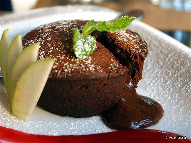 El centro lquido logrado en el Tortino de Chocolate - La Finestra Ristorante (Plaza uoa)