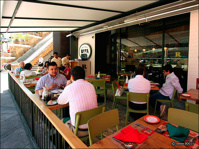 Vista de la terraza desde el patio - Trattoria Rita - Parque Arauco