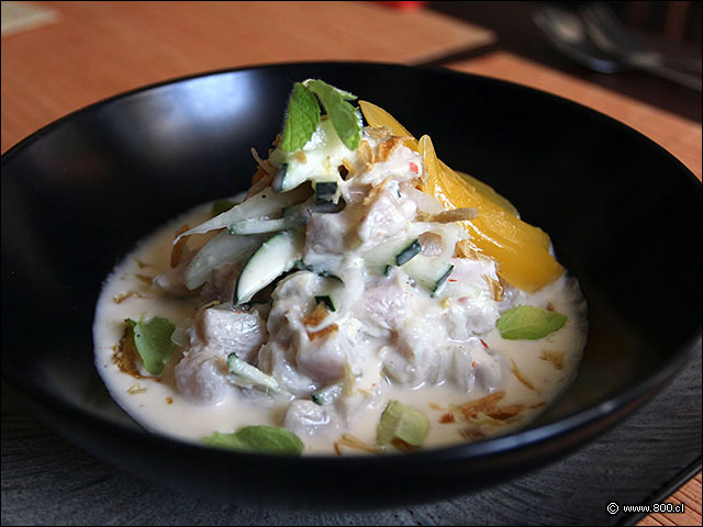 Ceviche Thai con pescado blanco