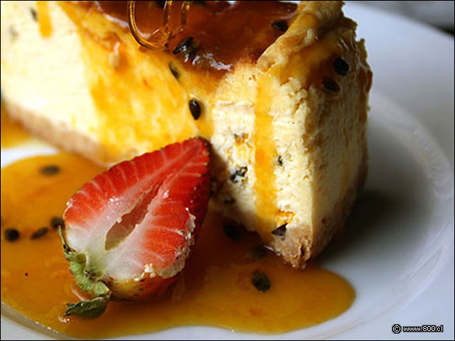 Cheese cake de maracuy� con salsa de maracuy� - All in One