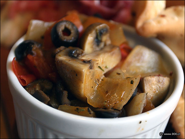 Champi�ones Provenzal en Tabla Mar y Tierra - Le Fournil (Manuel Montt)