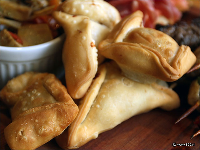 Empanadas camar�n queso en Tabla Mar y Tierra - Le Fournil (Manuel Montt)