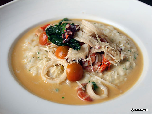 Risotto de Mariscos en bisque de camarn