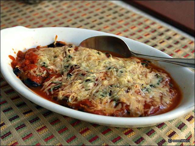 Gratn de berenjenas con pomodoro - Casa Santa Brasa Vitacura