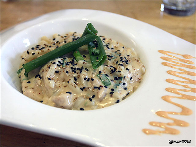 Arroz cromoso de championes de acompaamiento