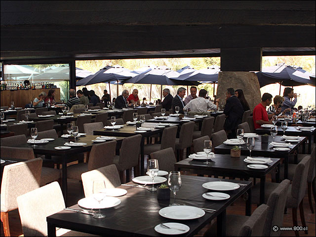 Otra vista del saln principal y sus mesas - Mestizo Restaurant