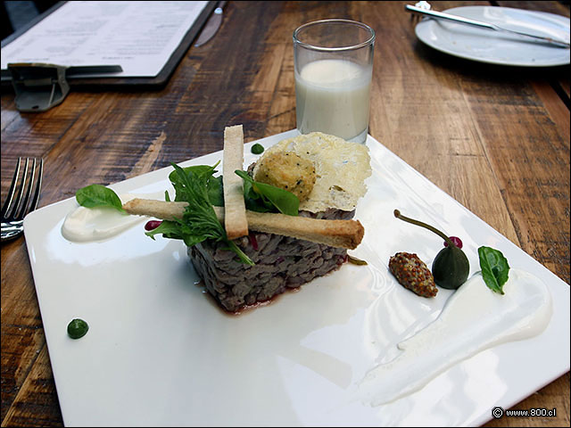 Tártaro rostizado de filete Restaurante Quitral (Paseo Lastarria) Fotos de Platos