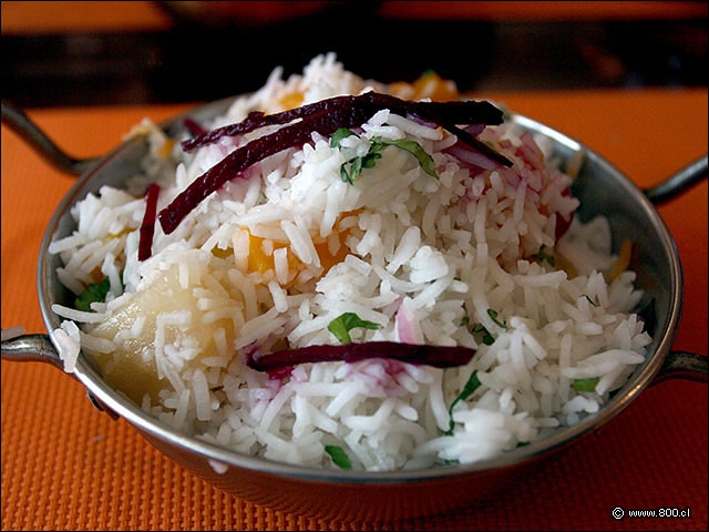 Arroz basmati con frutos