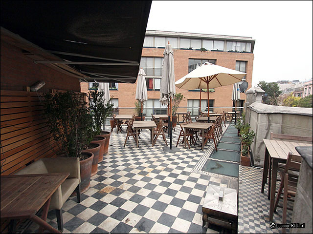 La deliciosa terraza del tercer piso - Casa Lastarria