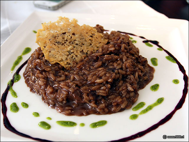 Risotti Di Fileto con galleta de queso