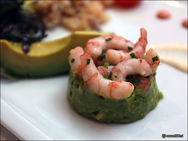 Mousseline de palta con camarones - Bristol - Hotel Plaza San Francisco