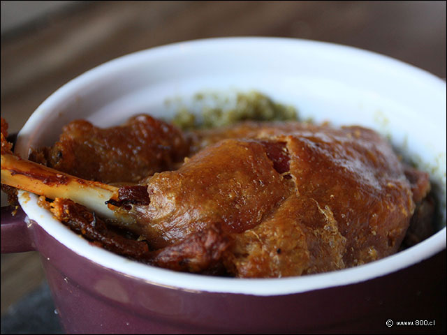 Muslo de pato de piel crocante y carne tierna con arroz verde - Cocoa 2023 - La Dehesa