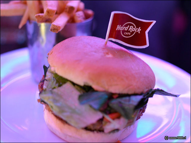 Hamburguesa Veggie - Hard Rock Caf Santiago (Mall Costanera Center)