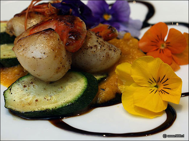 Ostiones con verduras grilladas - Terran�e (Hotel Intercontinental)
