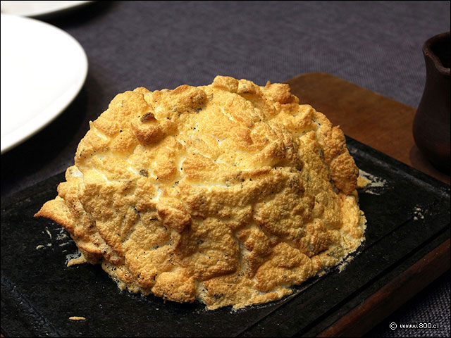 Presentaci�n del Filete a la Sal - Terran�e (Hotel Intercontinental)