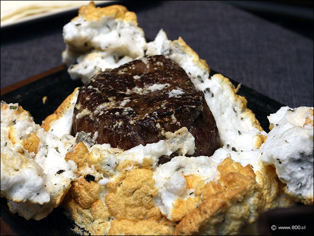 Filete cocinado en espuma de sal - Terran�e (Hotel Intercontinental)
