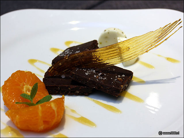 Turr�n de chocolate con sal - Terran�e (Hotel Intercontinental)