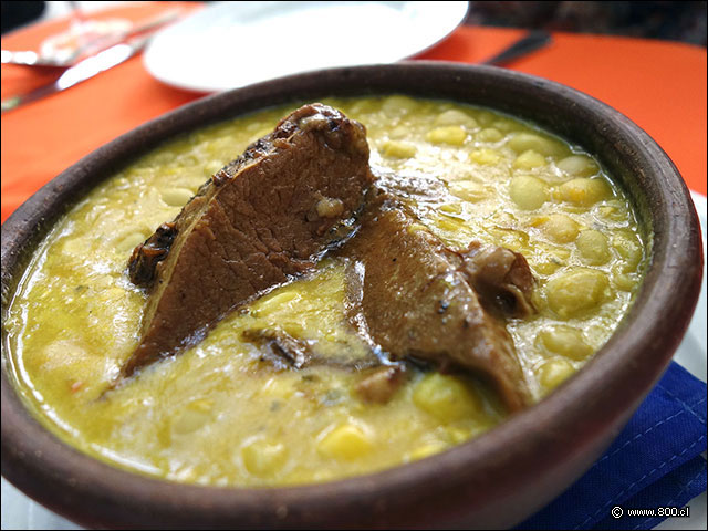 Porotos con mazamorra y plateada - Divertimento Chileno