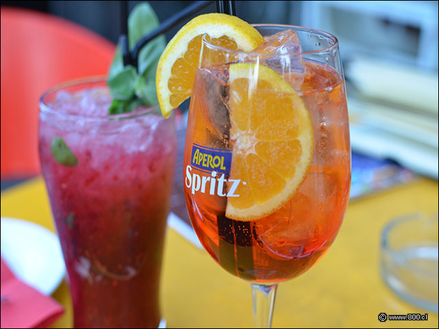 Mojito Frutal y Aperol Spritz