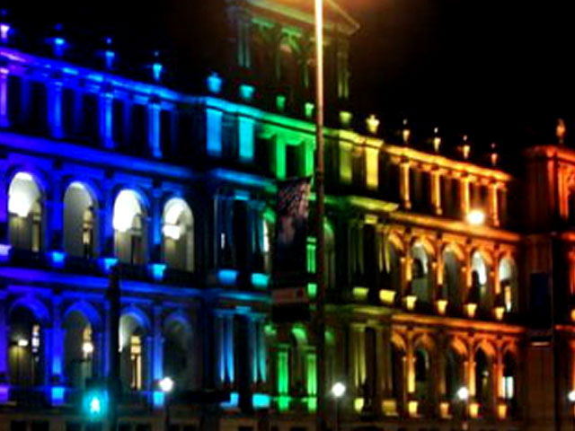 Edificio luces LED de colores  - Galeria im�genes LEDshop