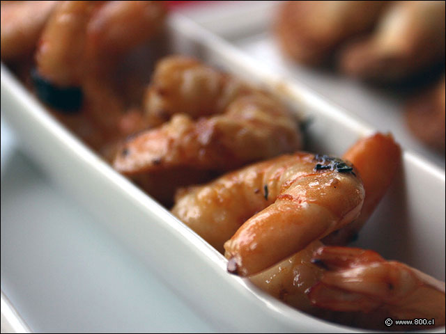 Camarones asaltados al ajillo - Bautista Gourmet