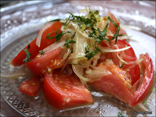 Ensalada chilena - Bistr Castillo Rojo (ex Cabildo)