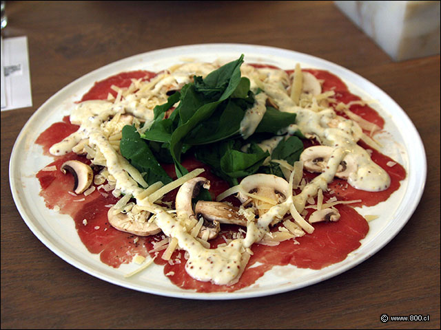 Carpaccio de Res - Vapiano (Mall Parque Arauco)