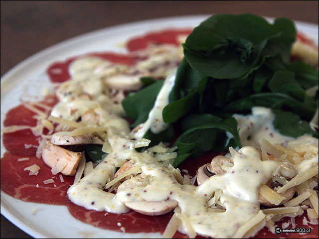 Carpaccio de Res - Vapiano - Mall Parque Arauco