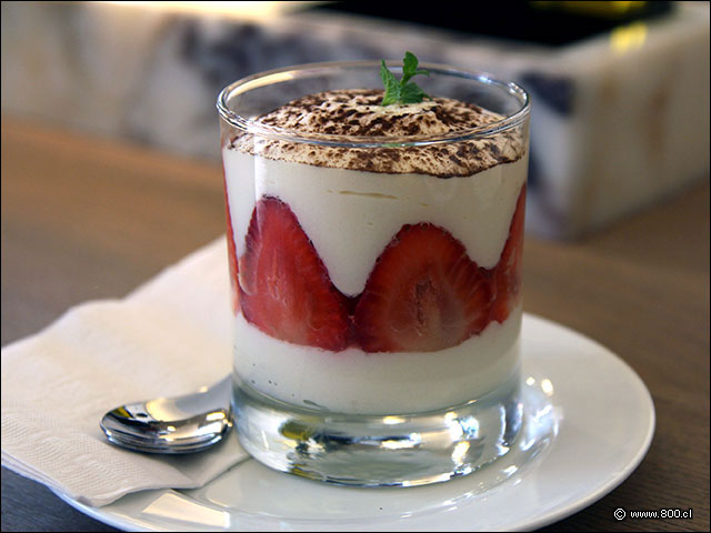 Crema di Fragola en formato grande - Vapiano (Mall Parque Arauco)