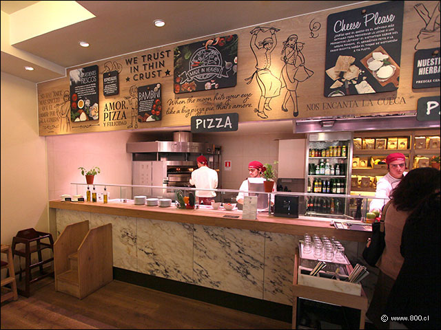 Estacin de Pizzas - Vapiano (Mall Parque Arauco)