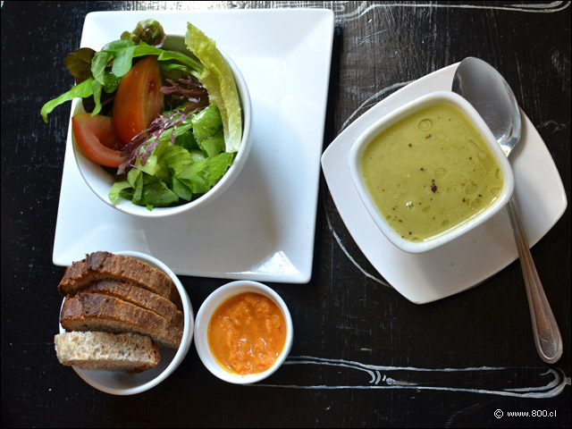 Entrantes del menú  del Verde que te quiero Verde - El Verde, que te quiero verde