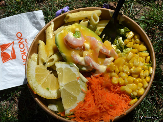 Ensalada Palta camarn Con salsa  Mostaza Miel  de Yokono Agustinas - Yokono (Agustinas)