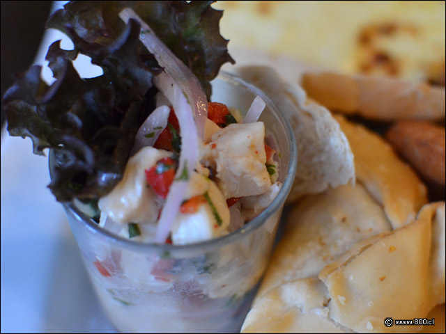 Detalle del ceviche Tabla de Marico - La Junta