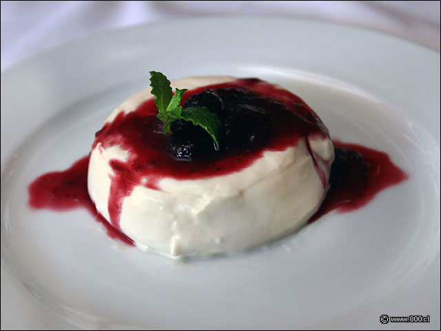 Panna Cota con salsa de frambuesas - La Divina Comida