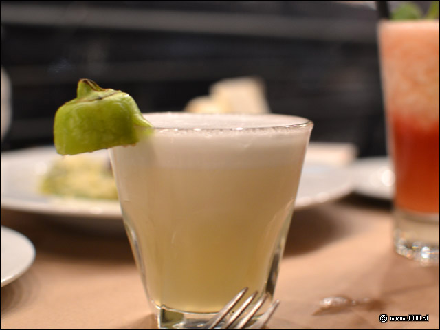 Pisco Sour Ají Verde en Azotea Matilde