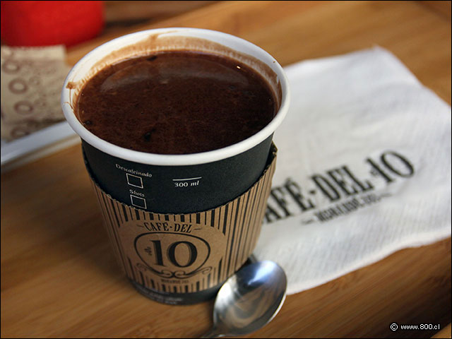 Chocolate caliente en Caf del 10 - Caf del 10