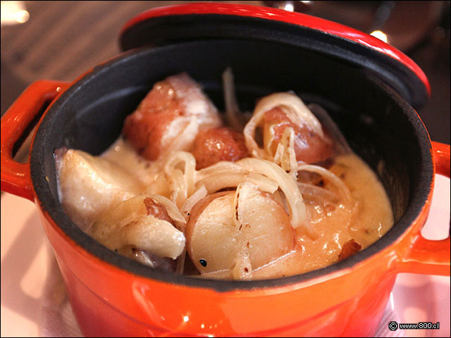 Gratin de papas y cebolla para acompa�ar - Carneros