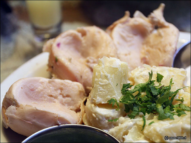 Blandos locos acompaados de papas mayo y salsa verde - Don Gaviota El Roble (Recoleta)