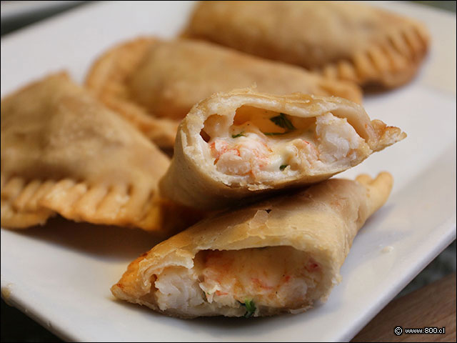 El relleno de las empanadas camarn queso de Don Gaviota - Don Gaviota El Roble (Recoleta)