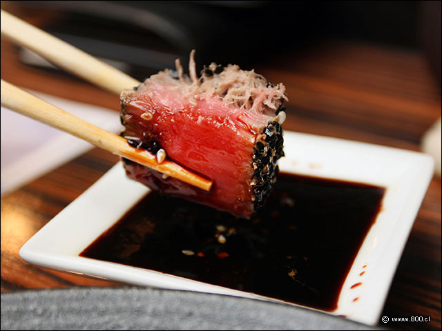 Filete de Atn sellado en ssamo tostado  - Matsuri - Mandarin Oriental Santiago