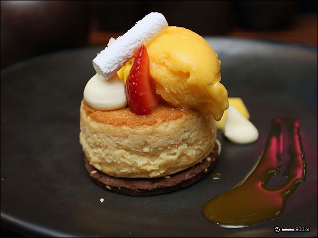 Bizcocho oriental con helado - Matsuri